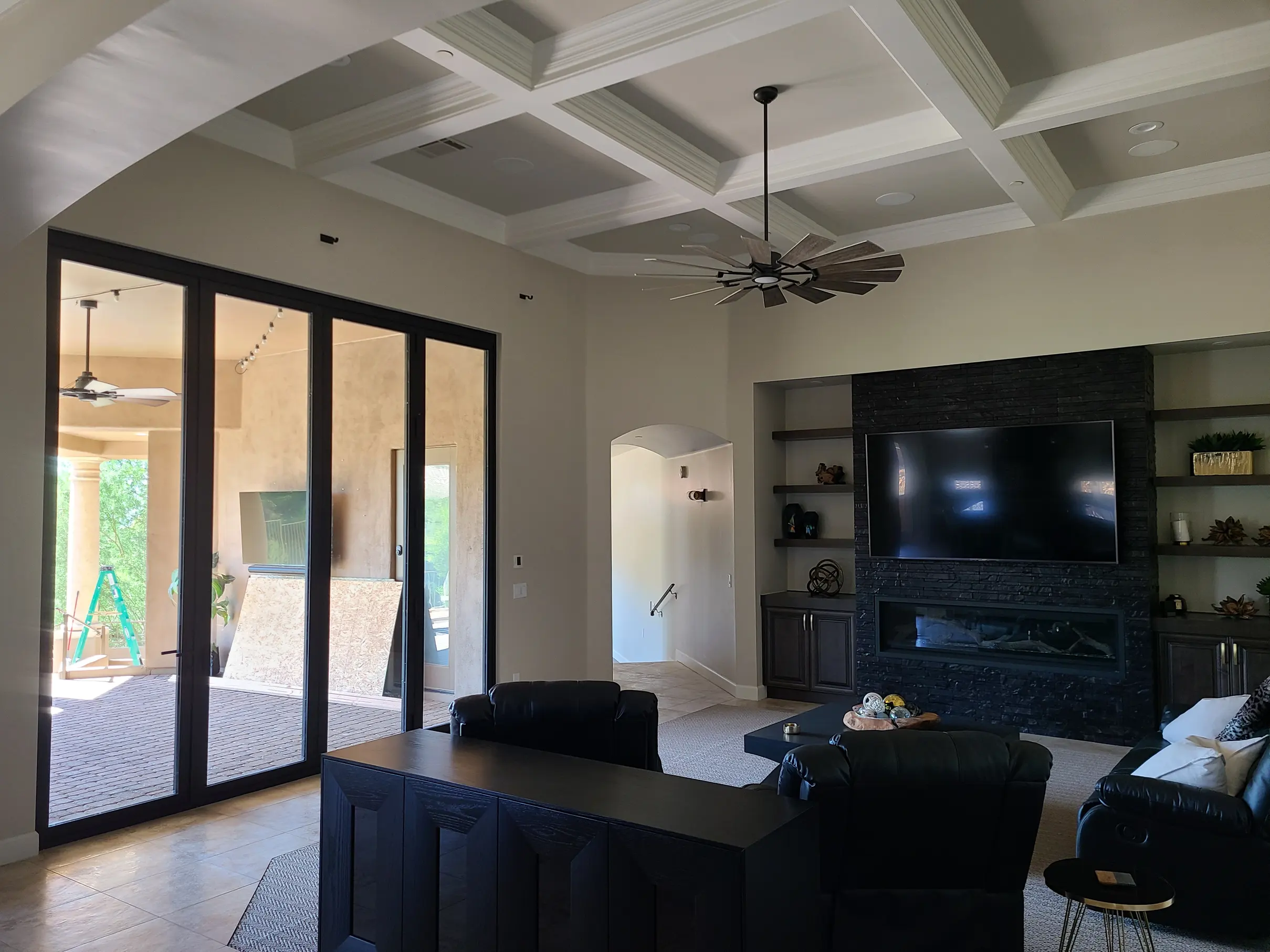 Custom entertainment and specialty room built by Trinity Design Build in Phoenix Arizona