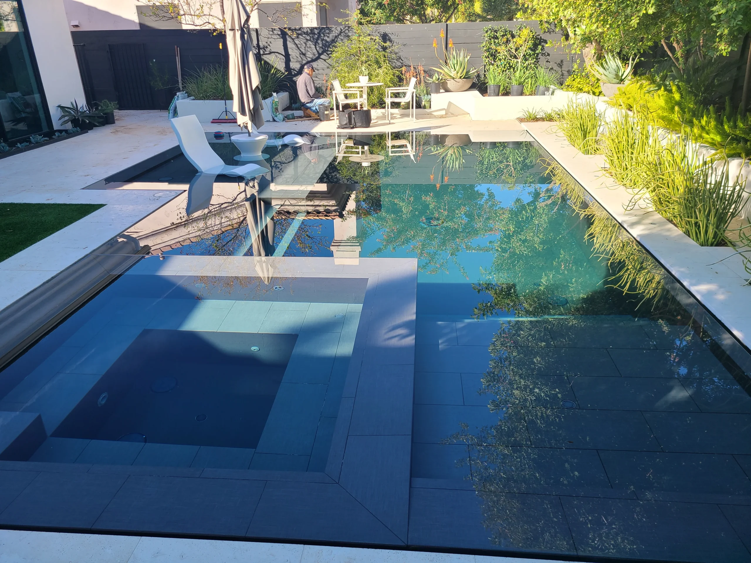 Landscape and backyard remodel completed by Trinity Design Build in Phoenix Arizona